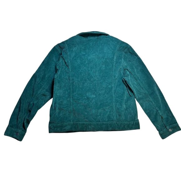 Free People Green Corduroy XL Shacket Jacket Boho Western Country - Picture 2 of 4